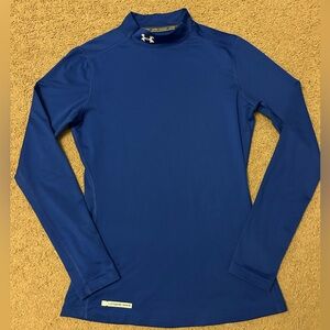 Under Armour Women’s Blue ColdGear Long Sleeve Mock Top size MD M